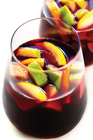 Haskap Virgin Sangria mocktail